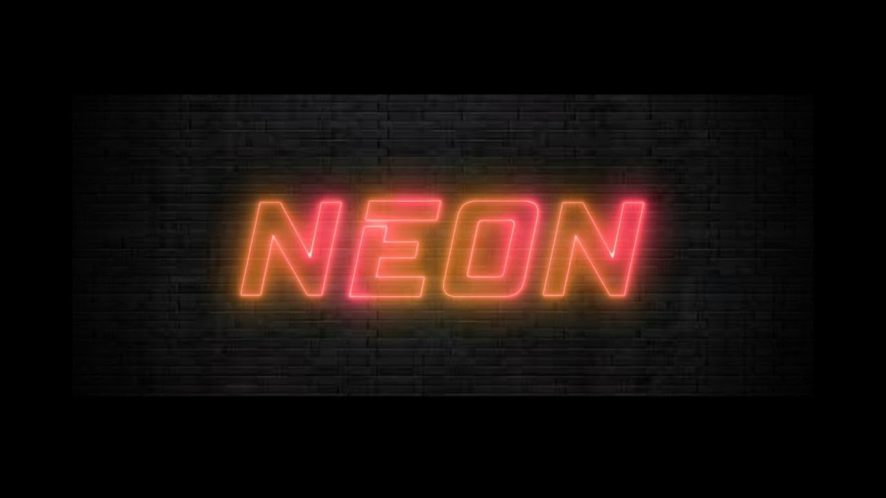 Glowing Neon Text Animation